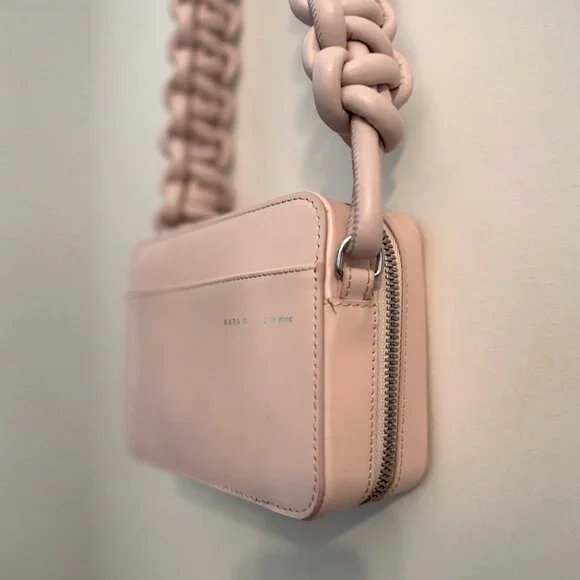 Kara Cobra Leather Camera Bag - Baby Pink - Picture 4 of 9